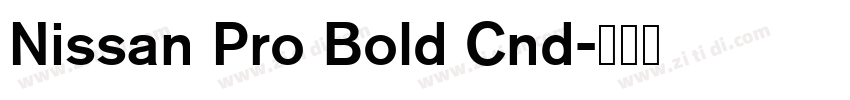 Nissan Pro Bold Cnd字体转换 Nissan Pro Bold Cnd字体转换